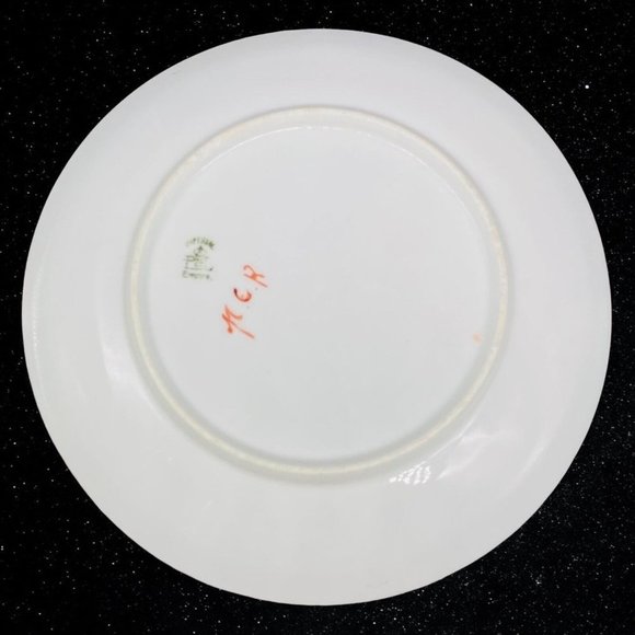 Vintage Imperial PSL Empire China Purple Floral Gold Trim Plate 7.5”D - Picture 7 of 8